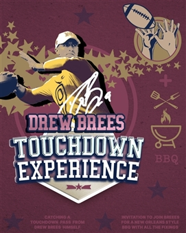 Drew Brees Touchdown Experience - Includes Catching a Touchdown Pass from Brees and Attending a BBQ with the Future Hall of Famer! - Proceeds Donated to This Too Shall Pass Charity Campaign